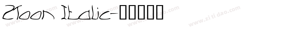 2Toon Italic字体转换